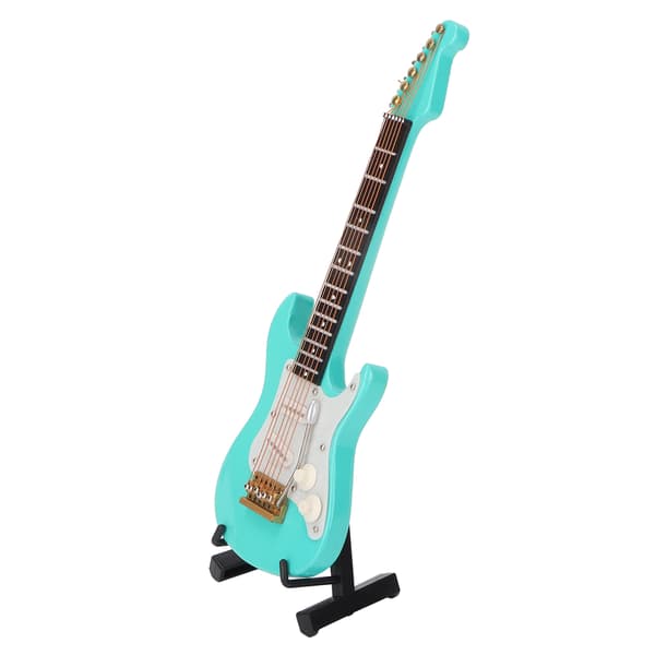 Miniatyrgitarr Replika Miniatyrgitarr Musikinstrument Modell Hemmakontorsdekorationer