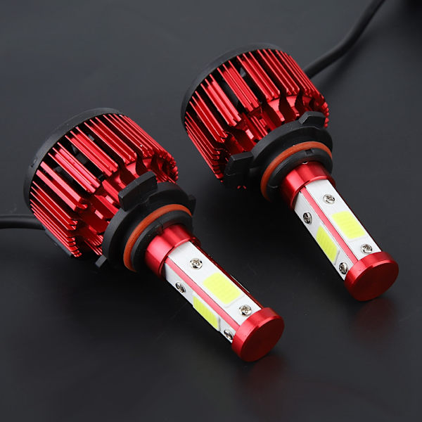 1 Par X6-COB Bil LED Forlygte H4 H7 H11 H13 5202 9004 9005 9006 9007 9012 Hovedlampe (9012)
