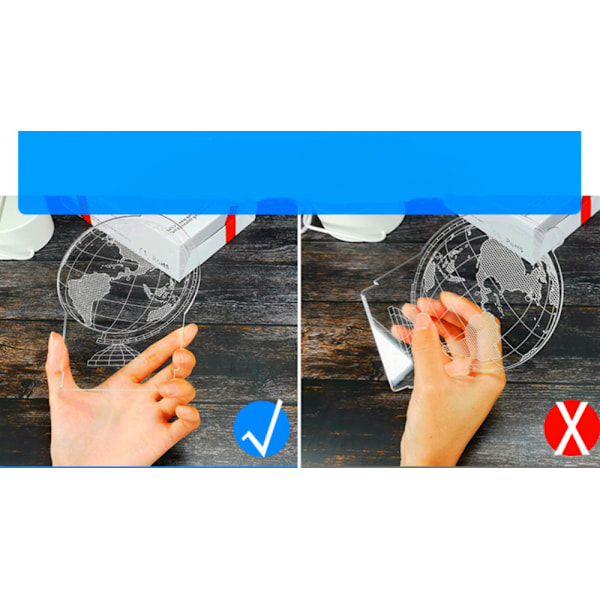 3D-illuusioyövalo, musta USB-kosketus seitsemän väriä, 16 väriä voidaan vaihtaa kaukosäätimellä (3D-lamppu-Q5) Type 8