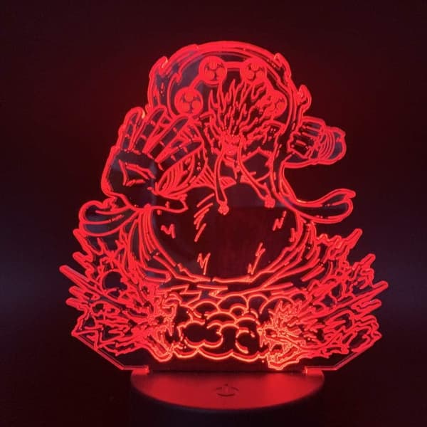 One Piece Luffy 3D Illusion Natlampe Smart Touch, RG