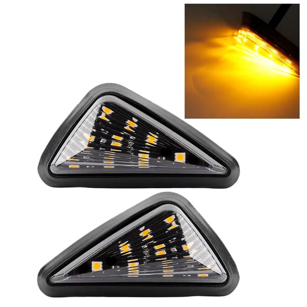 2 stk. Motorcykel Trekant LED Blinklys Vandtæt Blinklys Universal