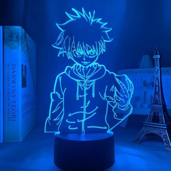 Hunter X Hunter 3D Illusionslampa med Smart Touch, Perfekt Present för Heminredning och Barn