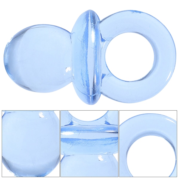 100 st akryl transparenta bröstvårtor babyshower present kläder accessoarer dekorationer (färgglada)