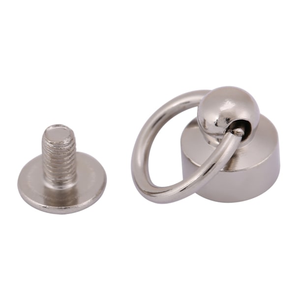 20 st nitar fästelement DIY läderhantverk plånbok telefonfodral kedjeväska skruvar 8mm set silver