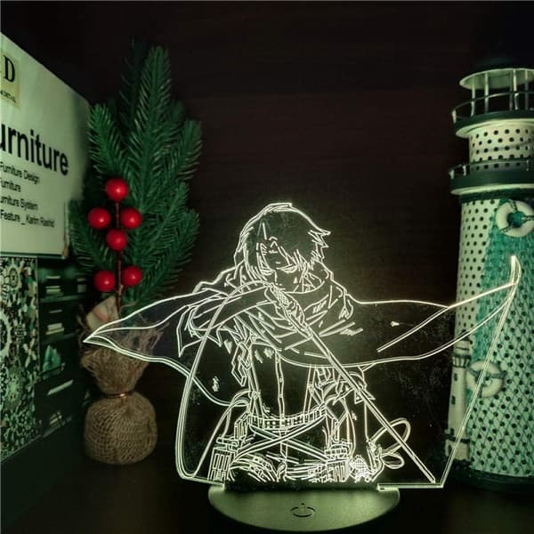 3D Figur Lampe Anime Illusjon Nattlys Gave til Soverom