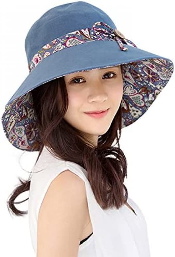 Dame Solhat Sommer UPF 50+ UV Beskyttelse Strandhat Foldbar