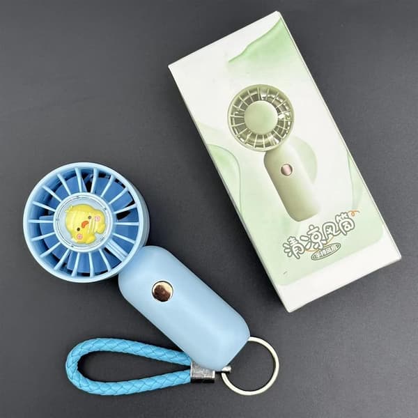 Trådløs opladning håndholdt ventilator USB Hjem Bærbar Skrivebords Mini Ventilator
