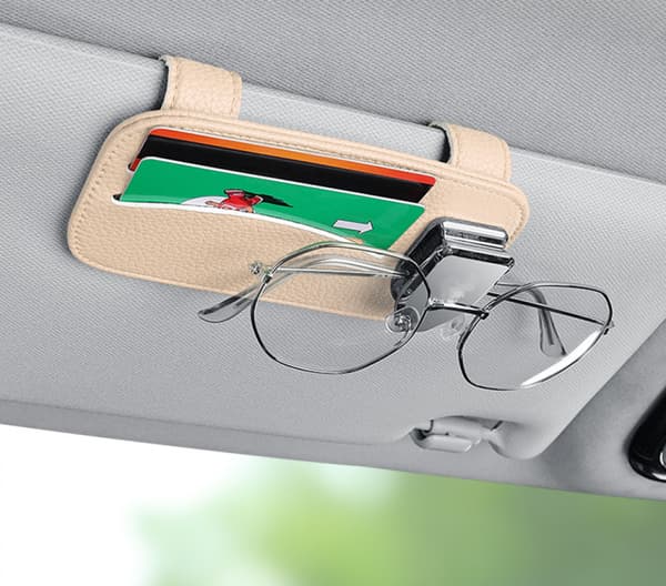 Solbrilleholder for bilvisir Organizer Brilleholder Bil