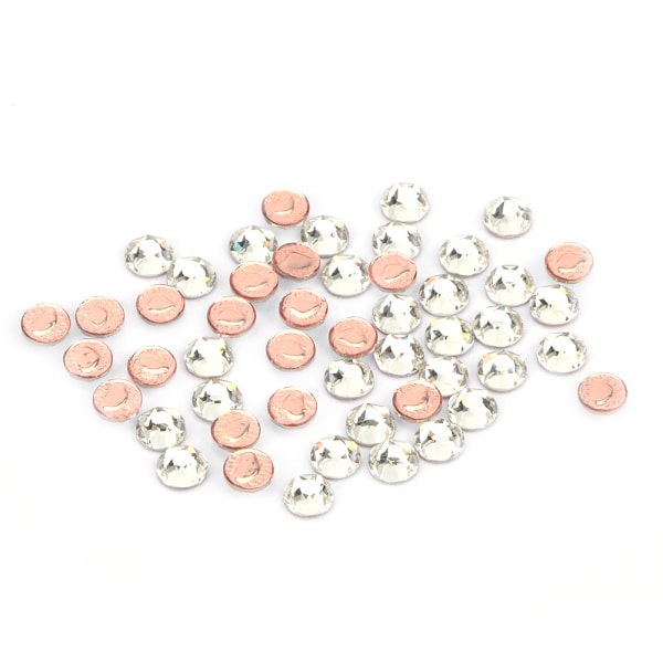 50 st 4 mm heta diamanter praktiska bländande kläder DIY tillbehör glasmaterial (transparent)