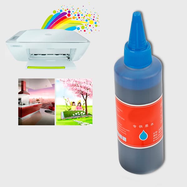 100 ml blekkpatroner påfyllingsblekkflaske passer til HP blekkskriver (blå)