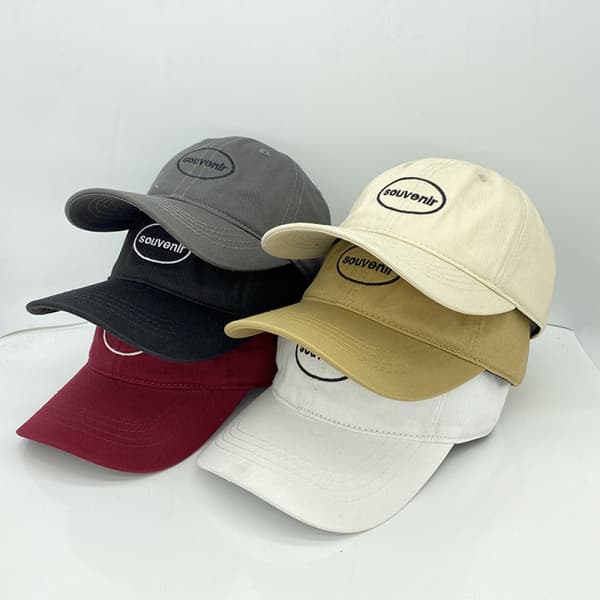 Hat Dame Forår Og Efterår Broderi Bogstaver Casual Nich Beige
