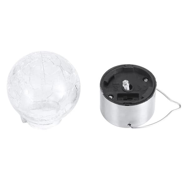 HI Solar LED-ljusstativ 5 delar sprucket glas