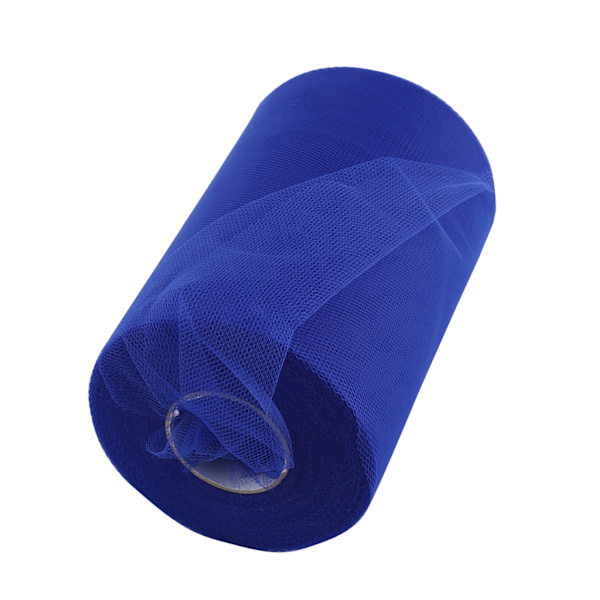 DIY Bröllopsdekoration Tulle Rulle Spole Kläder Stickad Tyg för Sömnad Del(Royal Blue)