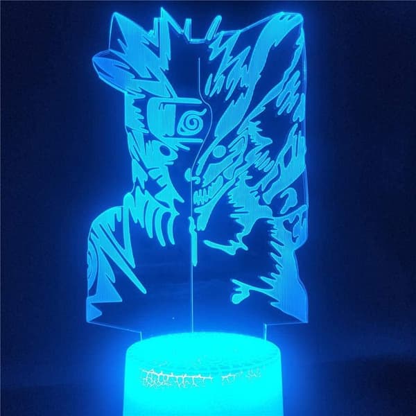Naruto Stuff Nattlampa, 3D Illusion Smart Lamp, 16 Färger Ch