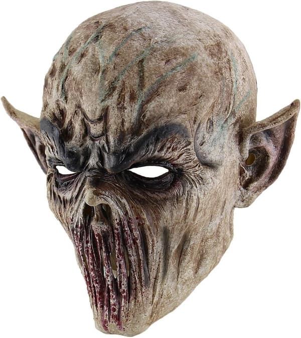 Uhyggelige Halloweenmasker – Terror Spøgelse Djævel Biokemisk Alien & Zombie Designs til Dansefester