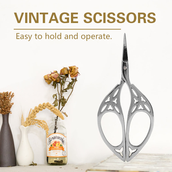 Vintage rustfritt stål sy saks klassisk skjæring DIY håndverk verktøy (#3)
