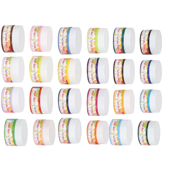 24 färger professionell akrylfärg set DIY ritning måleri pigment konstnär väggfärg