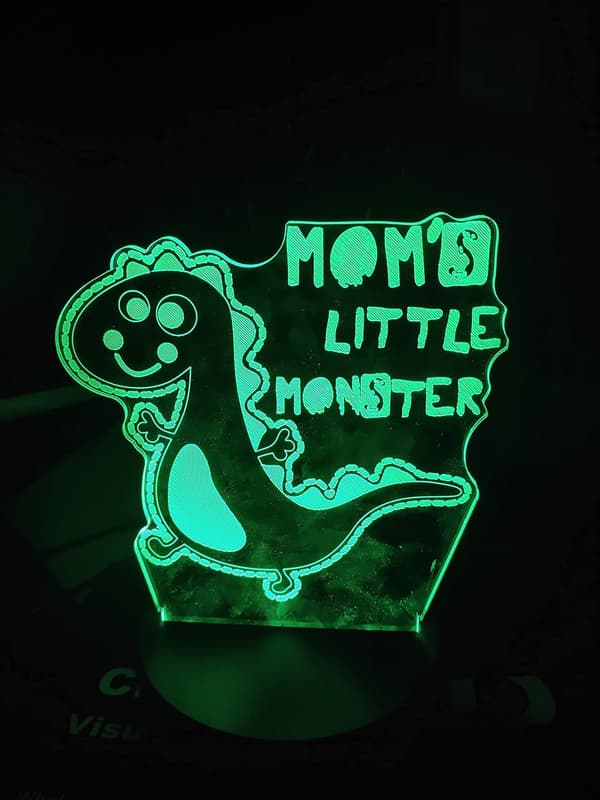 Jeg Elsker Dig 3D Lampe 7 Farver LED Kunst Natlampe, Sengelampe De