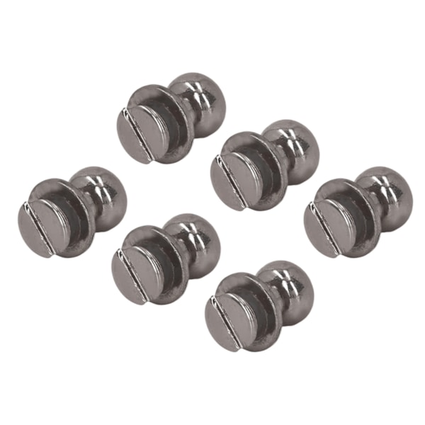 200 sarjaa Chicago-ruuveja, korkealaatuinen kiilto 9x8mm, hieno viimeistely, nahkakupariniittikiinnitin DIY-vaatteisiin ja -laukkuihin, hopea musta