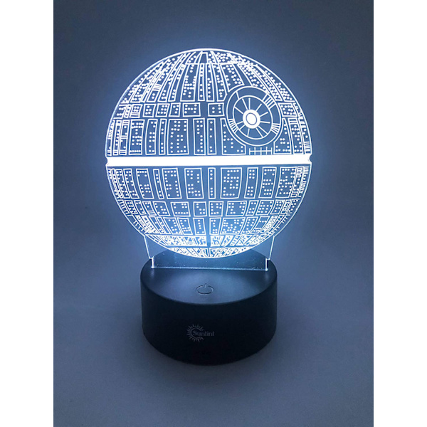 3D Illusion Multi Colors USB Sovande Nattljus Skrivbordslampa
