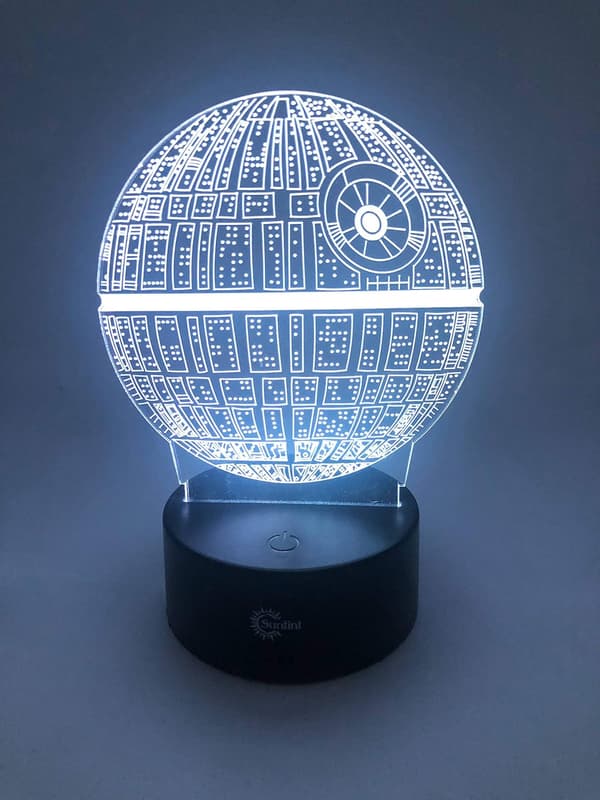 3D Illusjon Flerfarget USB Sovende Nattlys Skrivebordslampe