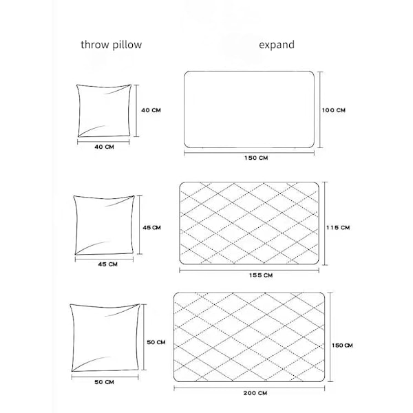 Indvendig pude quilt - Ford - justerbar pude quilt - plus size 50 luksusmodel [maskinvaskbar]