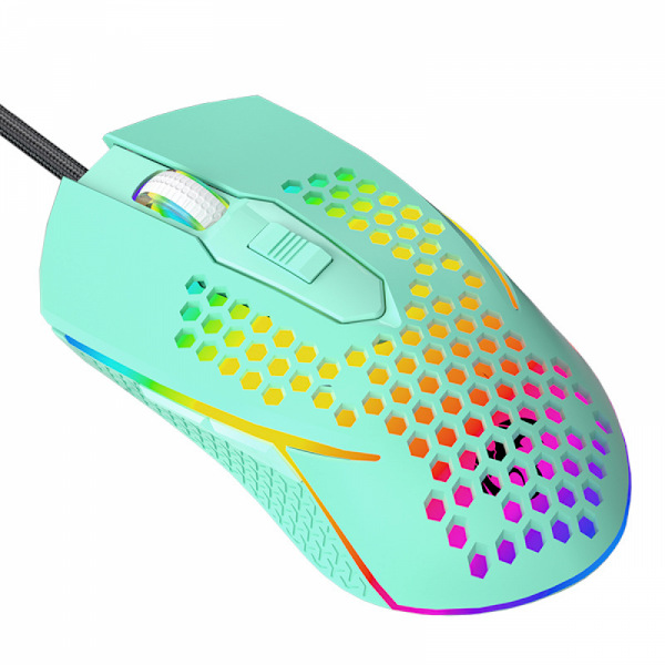 Gamingmus, kablet ergonomisk gamingmus med 6 programmerbare