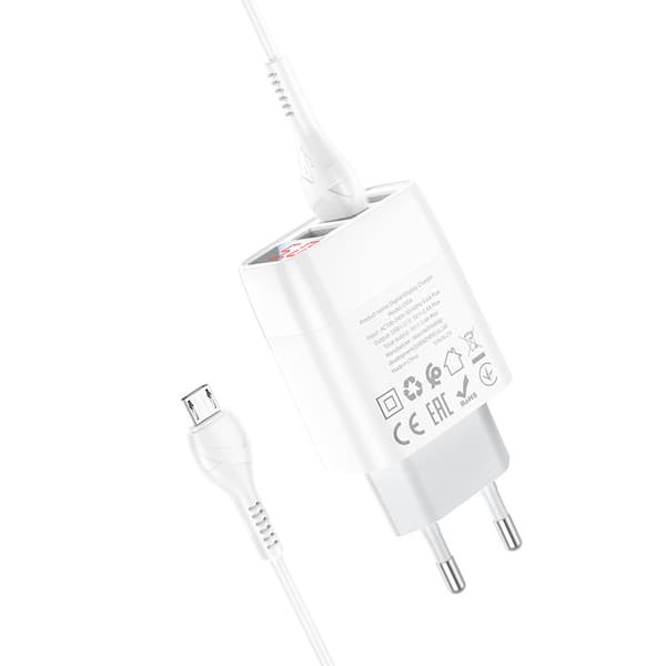 hoco. C93A tre-ports digital display oplader til Apple Andr