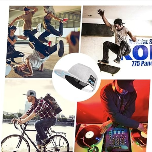 Bluetooth-pipo, Bluetooth-pipo, Bluetooth-pipo miehille, Trendikäs älypipo, Miesten baseball-lippis Grey