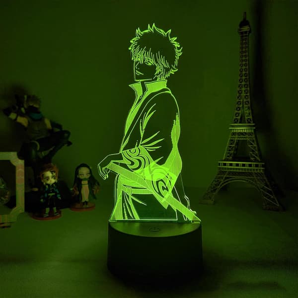 Akryl 3D Lampe Anime Nattlys Skulptur Lampe Belysning fo