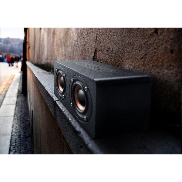 10W Bluetooth-højttaler med superbas, højlydt træhjemmeaudio