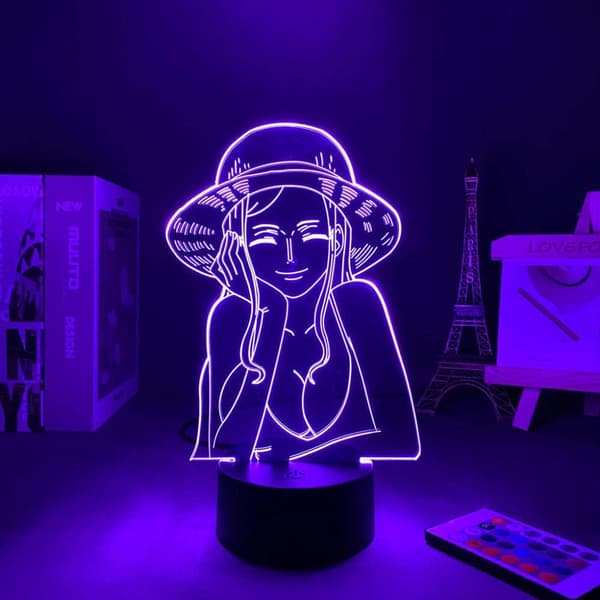 3D Illusionslampe Natlys One Piece Nico Robin Anime 3D