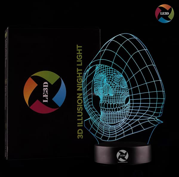 3D Optisk Illusions Natlampe - 7 LED Farveskiftende Lampe