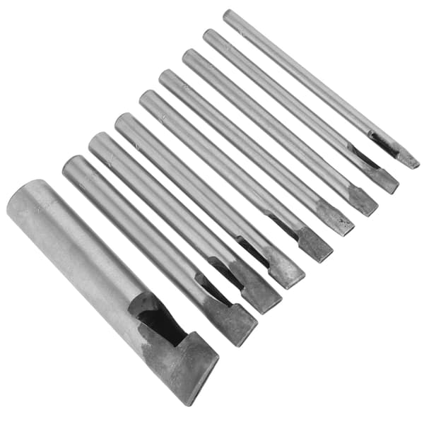 2mm 9-delad läderstansningskit med oval form