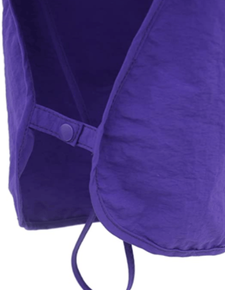 Fiskehat med UPF50+ solbeskyttelse til mænd og kvinder, lang klap, hurtigtørrende mesh Purple