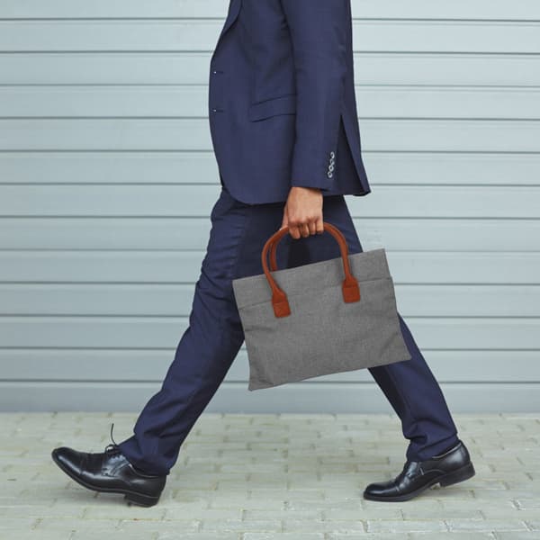 14/15,4 tommer bærbar computer sleeve business slim notebook håndtaske bære etui lysegrå 14 tommer