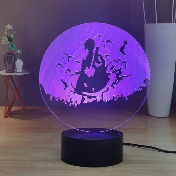 Naruto Kakashi Uchiha Sasuke 3D Illusion Natlampe Sm
