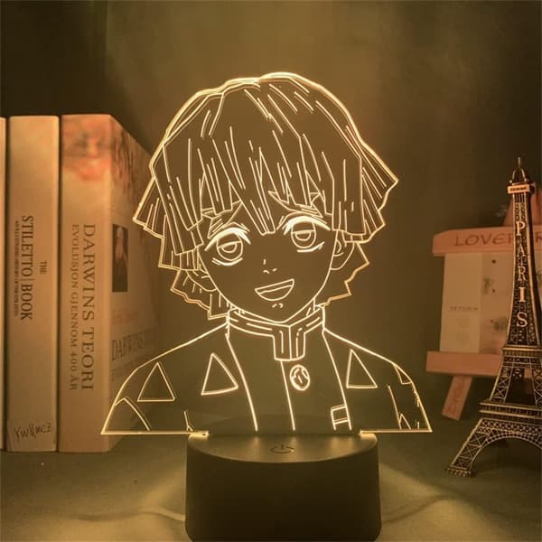 Anime LED Lampe Demon Slayer Agatsuma Zenitsu 3D Illusjon Nig