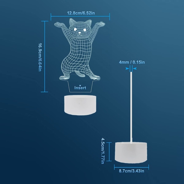 Söta presenter till kattälskare - Dansande kattlampa söt illusion N