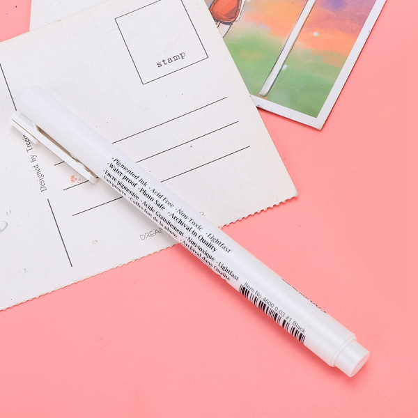 10 st Micron Liner Fineliner-pennor Svart bläck för ritning Skiss Modell Leksak (0,03 mm)