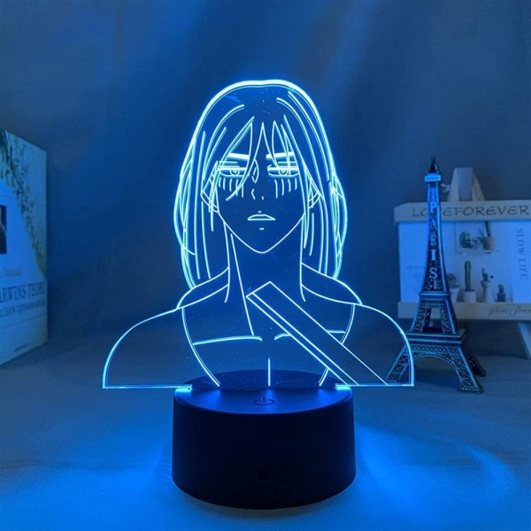 Attack on Titan 3D Anime Lamp Natt Levi Ackerman Illusion N