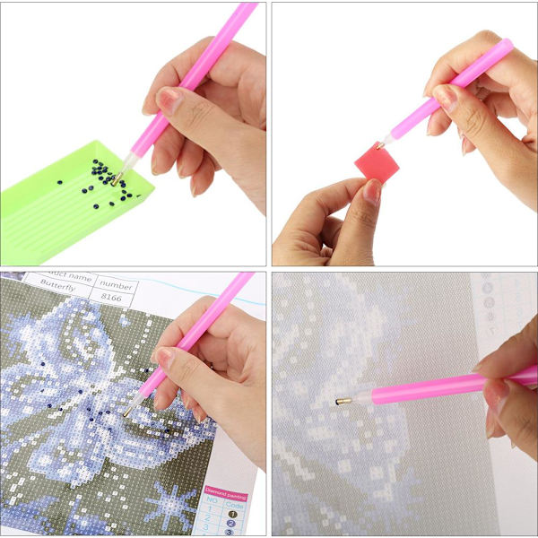 DIY Håndlaget Rhinestone Broderi Maleri Korssting Kit Håndverk for Hjemmeveggdekor