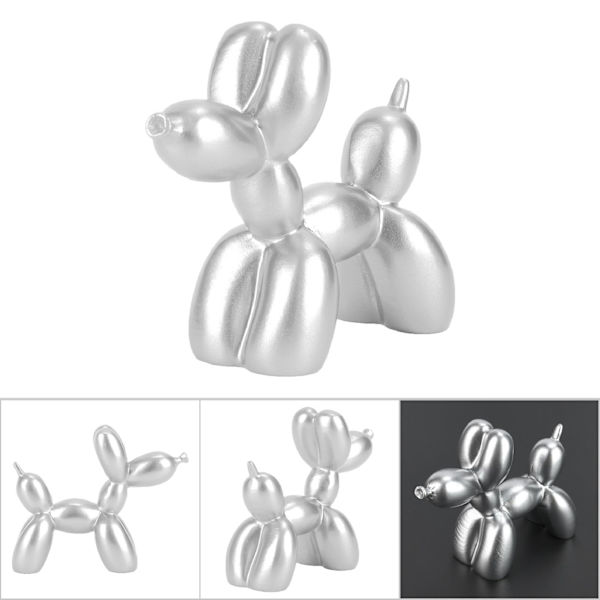 Nord-europeisk stil ballong hund borddekor familie ornament hjemmedekorasjon Silver