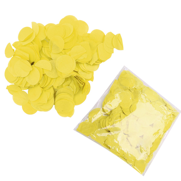 2-pack runda papperskonfetti 2,5 cm födelsedagsfest bröllopsdekoration festtillbehör gul