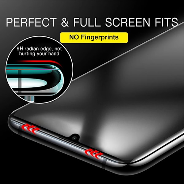 2 st 9D matt härdat glas för Realme Narzo 50I frostat skärmskydd