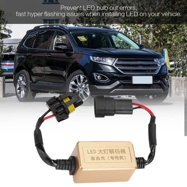 2 stk. 9005/9006/9012 LED Forlygte Fejlfri Anti-Flimmer Dekoder