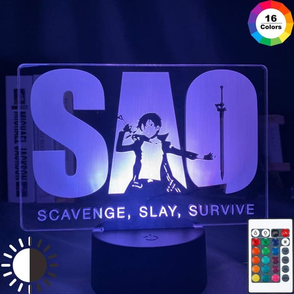 SAO Anime Figur LED Lys Søde Drenge & Piger Julefødsel