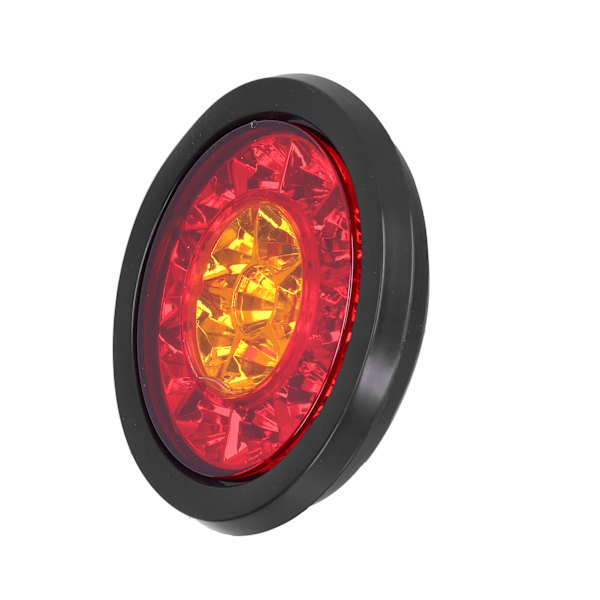 12-24V 16LED Rund Baglygte Rød Gul Lysfarve Blinklys til Trailer Lastbiler Caravan RV