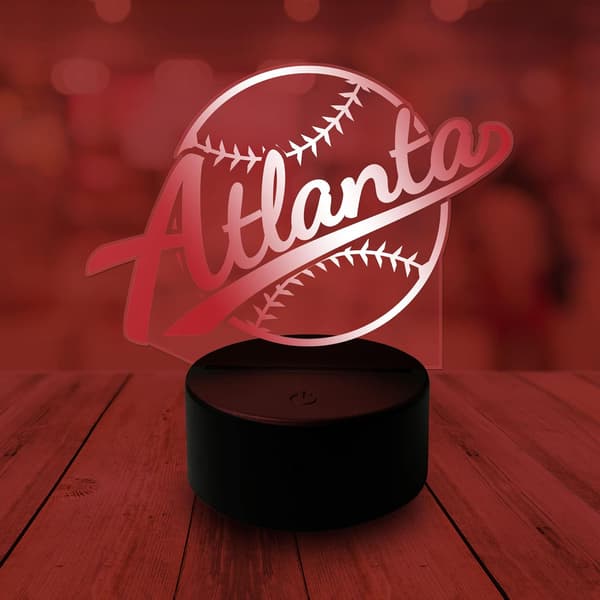 3D Baseball New York Nattlampe 3D Illusjonslampe for Gutter G