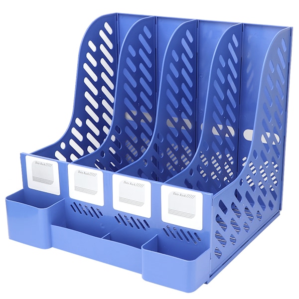 Moderne kontor display magasin fil rack 4 rum arrangør skrivebord dokument sorter